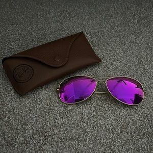 RayBan Aviator Cockpit Purple